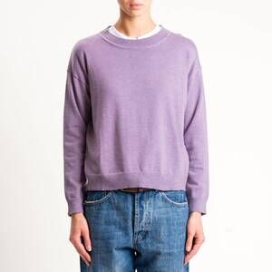 NEW ANONYME wool blend crew neck sweater in lilah